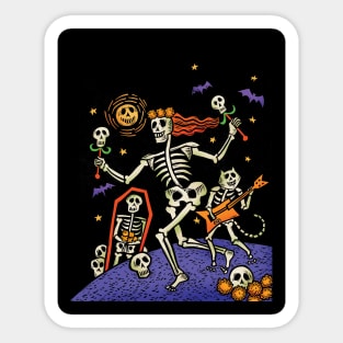 Heavy Metal Halloween Sticker